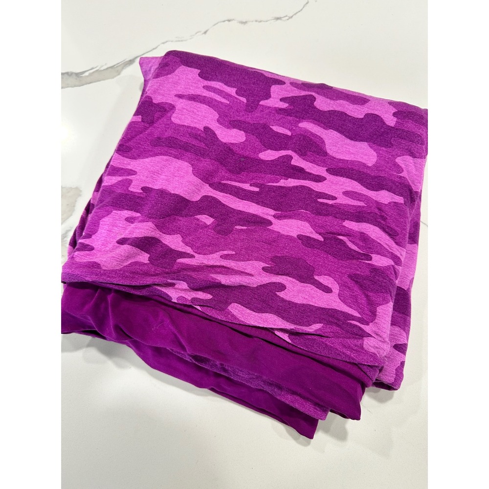 Little Sleepies Purple Camo Cloud Blanket Bamboo Viscose Reversible